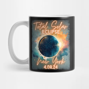 Total Solar Eclipse 2024 New York Art Science Men Women Kids Mug